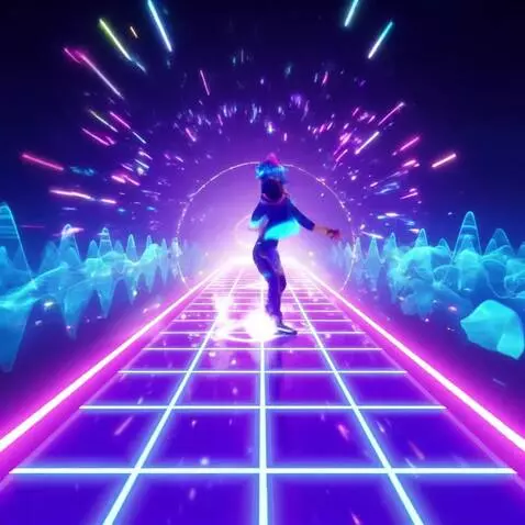 AI Video from prompt: A rave-inspired animated short showingA 3D anima