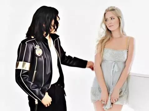 AI Video from prompt: The first person on the left (Michael Jackson) g