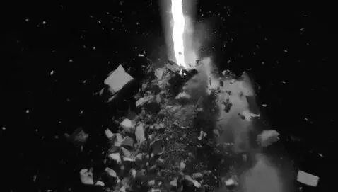 AI Video from prompt: TAROT card "TOWER" showing lightning bolt hittin