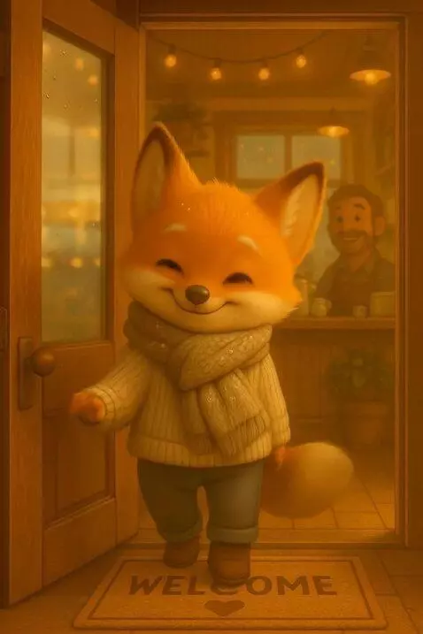 AI Video from prompt: A soft, animated vertical video in a warm, semi-