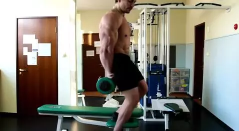 AI Video from prompt: Make the man in the image violently lift from th