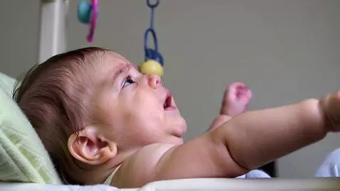 AI Video from prompt: Baby crying looking for a mother