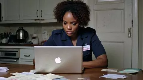 AI Video from prompt: a apartment in the city. A 30-year-old African A