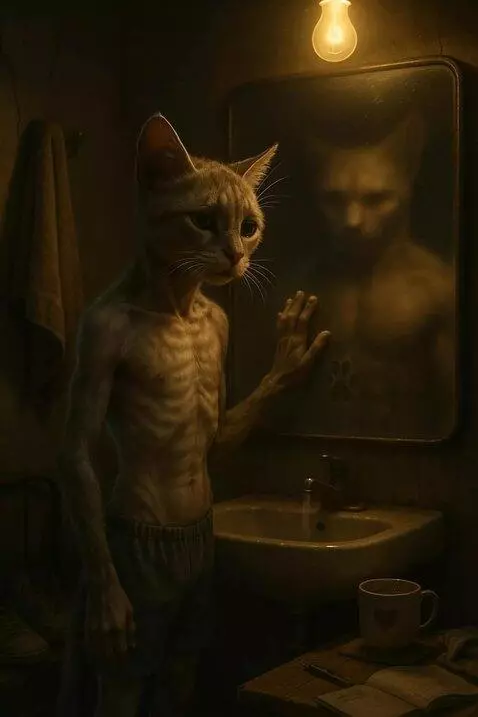 AI Video from prompt: A hyper-realistic vertical digital painting (9:1