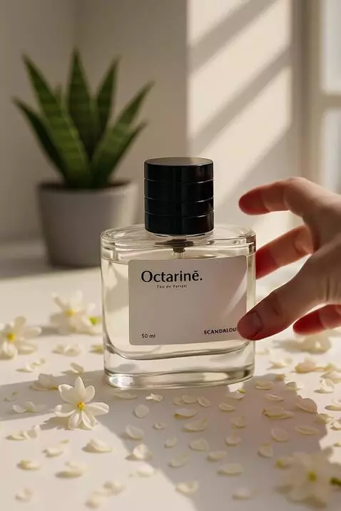 AI Video from prompt: A hand take a Perfum and showing in to camera