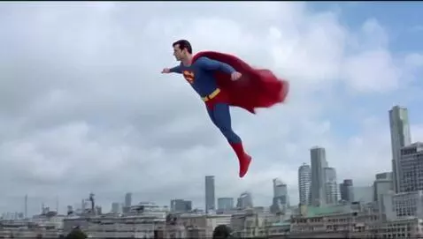 AI Video from prompt: superman flyinhg
