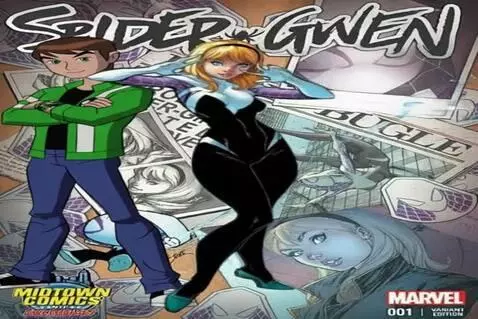 AI Video from prompt: Kissing, Ben Tennyson, Gwen Stacy