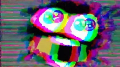 AI Video from prompt: an extremely chaotic ytp-styled video featuring 