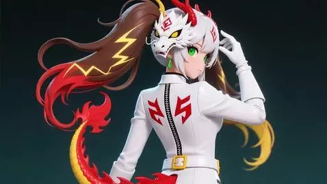 AI Video from prompt: Marusya is an anime girl with green eyes and hai