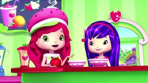 AI Video from prompt: Strawberry Shortcake and Cherry Jam are making s