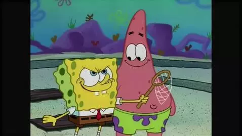 AI Video from prompt: Spongebob Slaps Patrick Screen 10 Down Spongebob