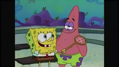AI Video from prompt: Spongebob slaps patrick's  head Spongebob Says "