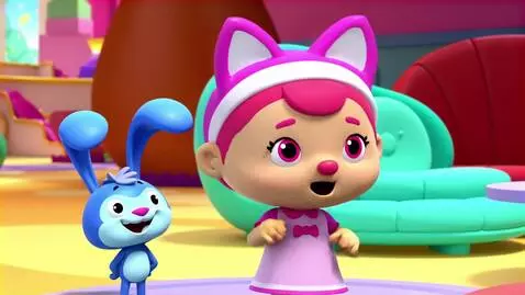 AI Video from prompt: Abby Hatcher and Bozzly are gonna teach lessons 
