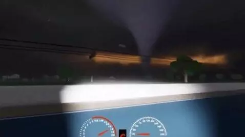 AI Video from prompt: Riding out from Tornado (Roblox) (Part Final)