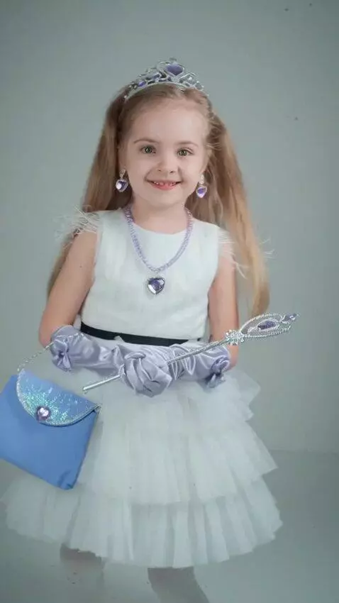 AI Video from prompt: A little girl spins round on the spot, first sho