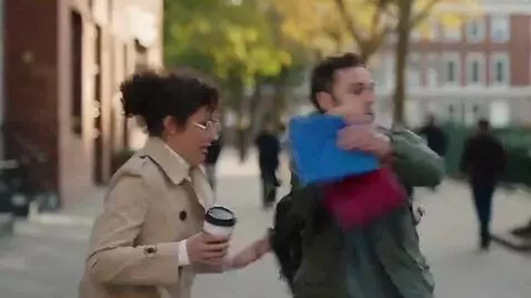 AI Video from prompt: Man steals a book from a person