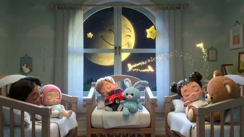 AI Video from prompt: "Sleepy Kingdom" (Cartoony, fairytale-like, 3D, 