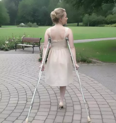 AI Video from prompt: The camera films a very beautiful one-legged amp