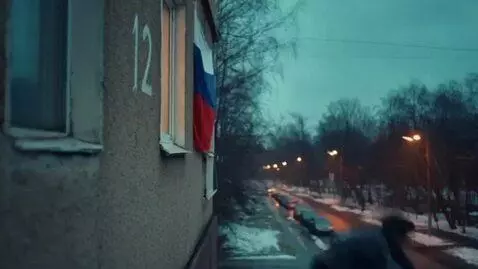 AI Video from prompt: A man is playing Roblox from Russia, but suddenl