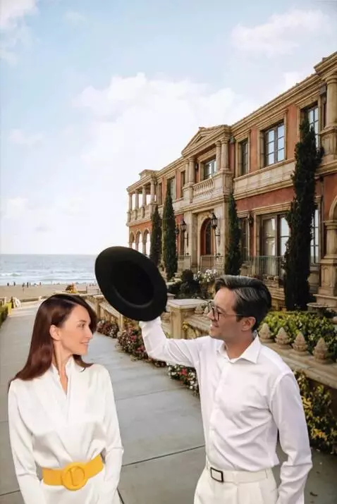 AI Video from prompt: A man in a white shirt, white trousers, white so