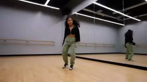 AI Video from prompt: Latina TikTok star time lapse clips of her breas