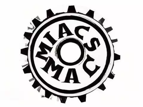 AI Video from prompt: a gear with the word "MIASS" written on it in Ru