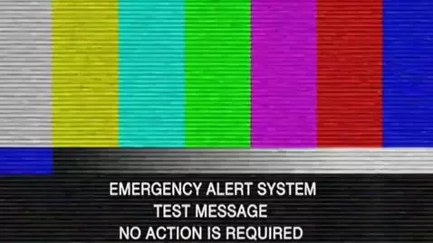 AI Video from prompt: a video that pretends to be a creppy eas alert v