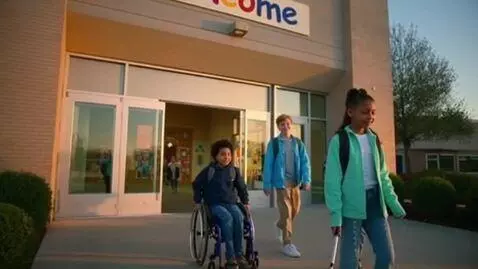 AI Video from prompt: Video Script: “A School for Everyone” Duration: 