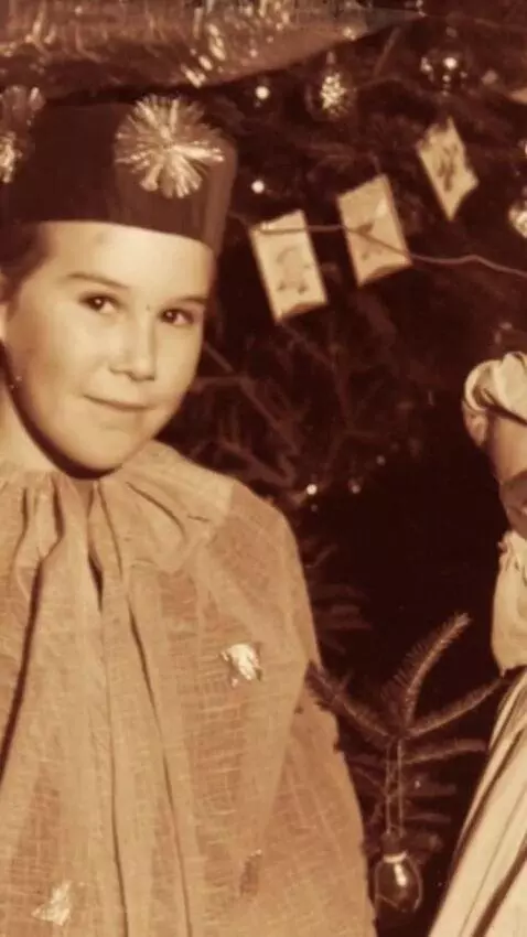 AI Video from prompt: Cinematic shot of two children. On the right, a 