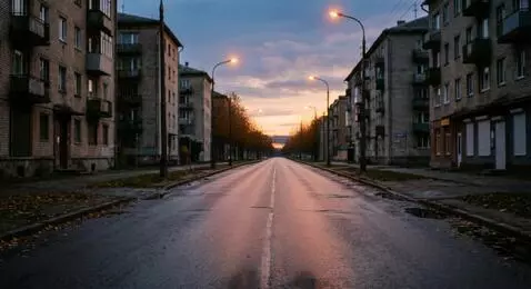 AI Video from prompt: The camera is stationary, night is falling