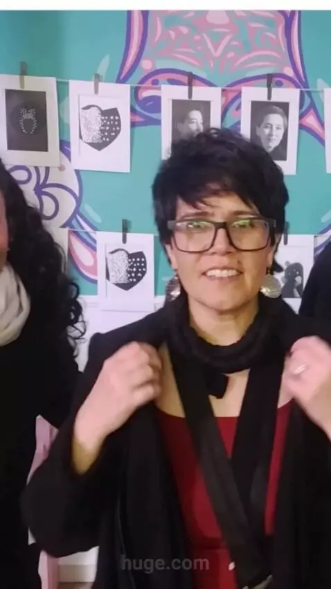 AI Video from prompt: Both women shows off her clothes
