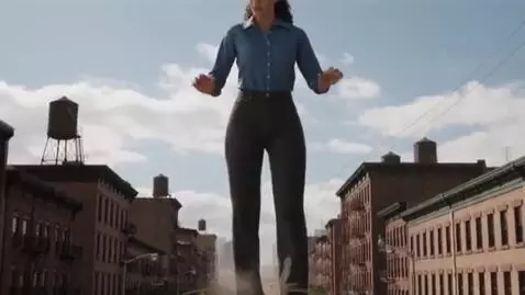 AI Video from prompt: Attack of the 50ft woman