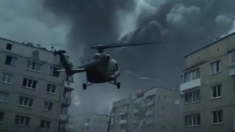 AI Video from prompt: A cinematic, tense action scene with the atmosph