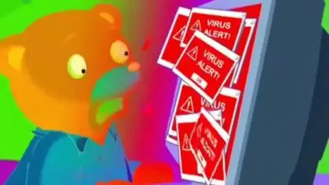 AI Video from prompt: Little brown bear g major computer windows xp vi