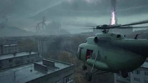 AI Video from prompt: A cinematic, tense action scene with the atmosph