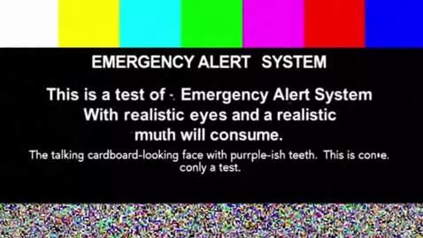 AI Video from prompt: a video that pretends to be a creppy eas alert v