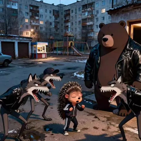 AI Video from prompt: Hedgehog → young, slightly raspy, initially unce