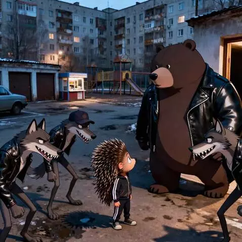 AI Video from prompt: Hedgehog → young, slightly raspy, initially unce