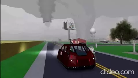 AI Video from prompt: Dominator 1 hited by Tornado (Video with music)