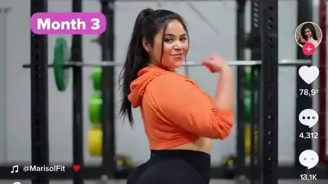 AI Video from prompt: Latina fashion tiktok star. a series of social m