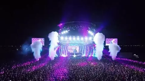 AI Video from prompt: The world’s largest rave