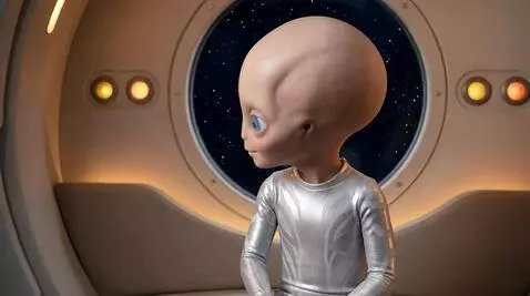 AI Video from prompt: the cute young friendly et walks out of the caps