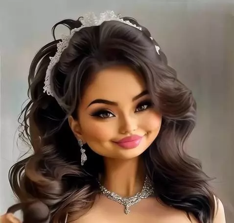 AI Video from prompt: A woman poses from various angles, quickly chang