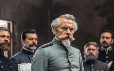 AI Video from prompt: close-up of Francisco Bolognesi inside a dim rus