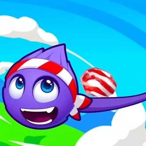 AI Video from prompt: Space flies and the candy flies away