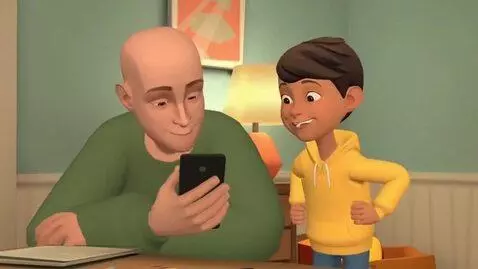 AI Video from prompt: Boris and classic caillou said 18 pizza for gets
