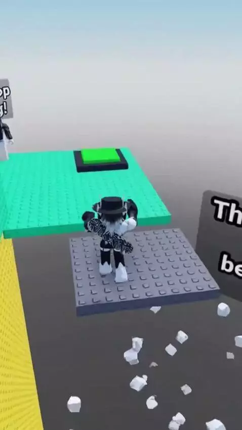 AI Video from prompt: the youtuber is playing and Obby is jumping on a