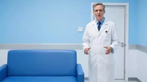 AI Video from prompt: Is the doctor in the photo coming closer, talkin