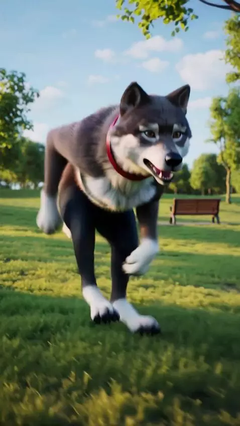 AI Video from prompt: furry gooning