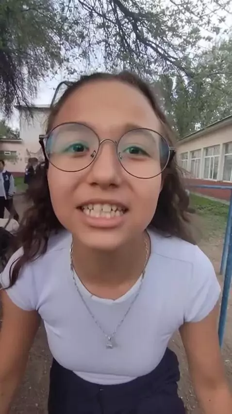 AI Video from prompt: This girl says In Russian, Mom, I wet myself.  t